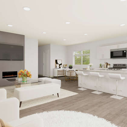 Bedroom shown in Off the Wall Colourboard